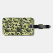 Camouflage Gepäckanhänger (Rückseite horizontal)