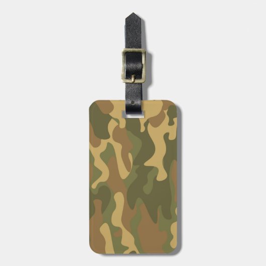 Camouflage Gepäckanhänger (Vorderseite vertikal)