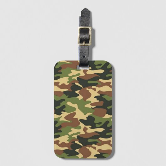 camouflage gepäckanhänger (Vorderseite Vertikal)