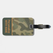 Camouflage Gepäckmarke für Jäger-Geschenk für Mili Gepäckanhänger (Rückseite horizontal)