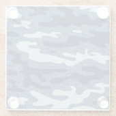 Camouflage Gepunktet Denim Jeans Pattern Glasuntersetzer (Rückseite)
