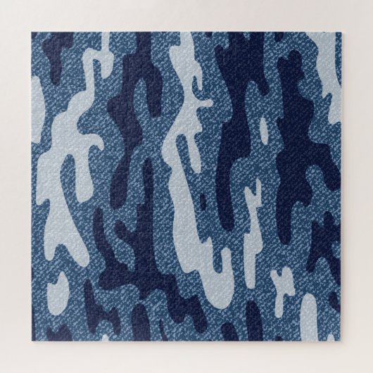 Camouflage Gepunktet Denim Jeans Pattern Puzzle (Horizontal)