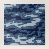 Camouflage Gepunktet Denim Jeans Pattern Puzzle (Vertikal)