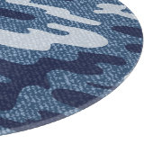 Camouflage Gepunktet Denim Jeans Pattern Schneidebrett (Ecke)