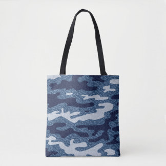Camouflage Gepunktet Denim Jeans Pattern Tasche