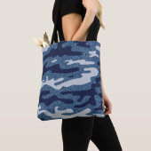 Camouflage Gepunktet Denim Jeans Pattern Tasche (Von Nahem)