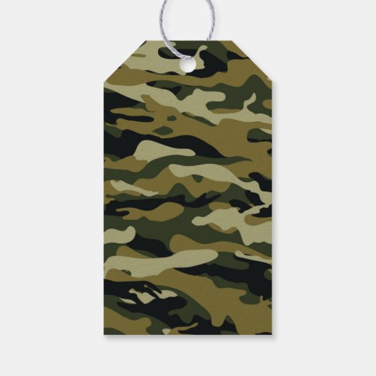 Camouflage Geschenkanhänger (Rückseite)