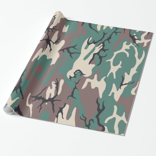Camouflage Geschenkpapier (Ungerollt)
