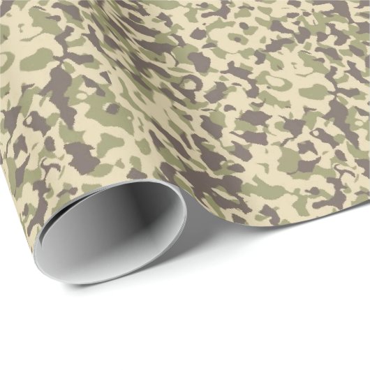Camouflage Geschenkpapier (Rolleneckpunkt)