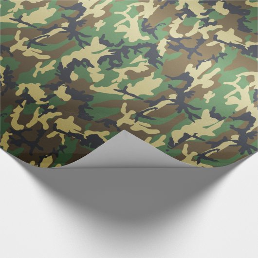Camouflage Geschenkpapier (Ecke)