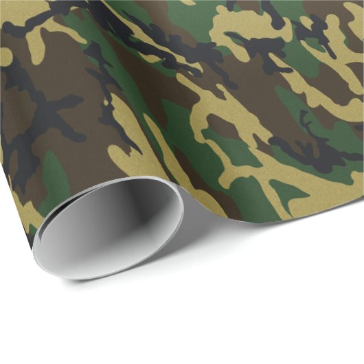 Camouflage Geschenkpapier (Rolleneckpunkt)
