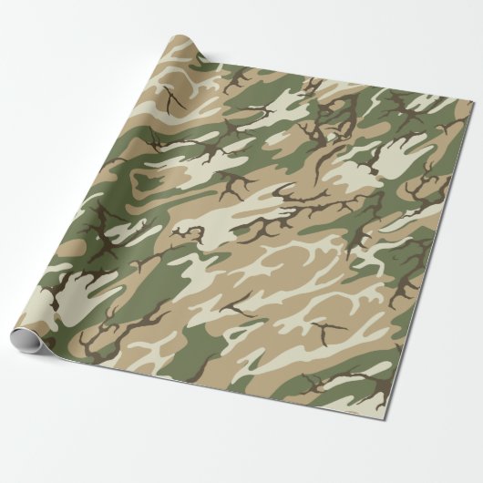 Camouflage Geschenkpapier (Ungerollt)