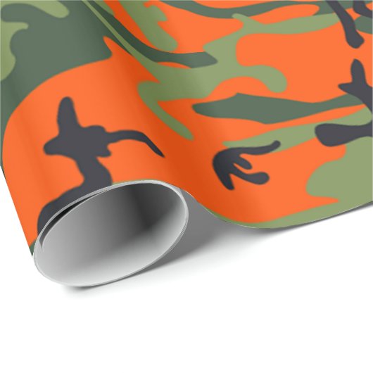 Camouflage Geschenkpapier (Rolleneckpunkt)