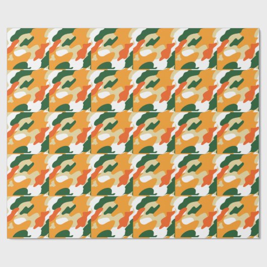 camouflage geschenkpapier (Flach)