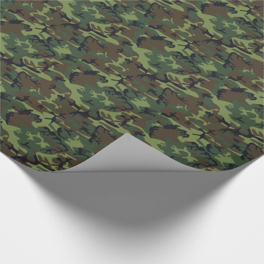 Camouflage Geschenkpapier (Ecke)