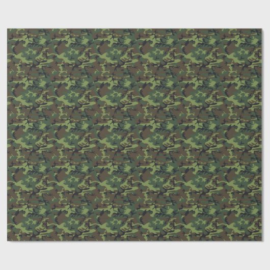 Camouflage Geschenkpapier (Flach)