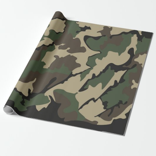 Camouflage Geschenkpapier (Ungerollt)