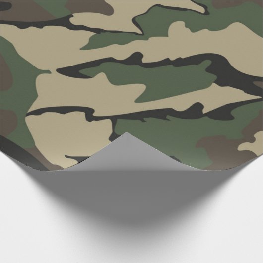 Camouflage Geschenkpapier (Ecke)
