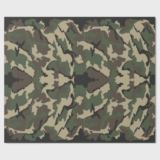 Camouflage Geschenkpapier (Flach)
