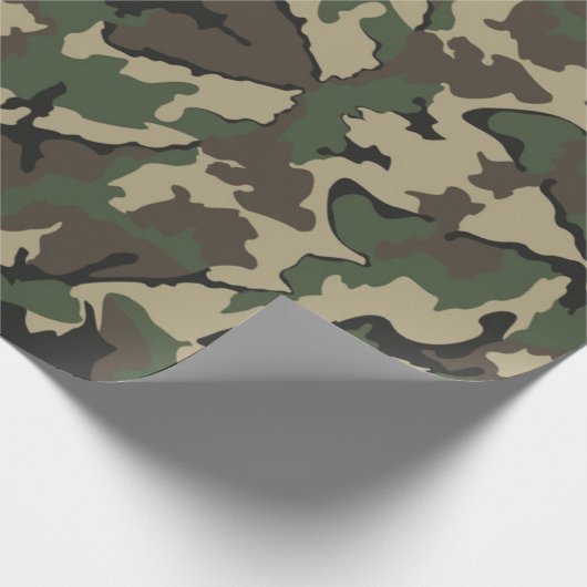 Camouflage Geschenkpapier (Ecke)