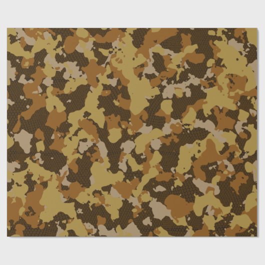 Camouflage Geschenkpapier (Flach)