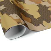Camouflage Geschenkpapier (Rolleneckpunkt)