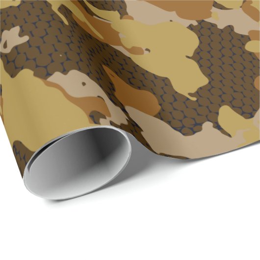 Camouflage Geschenkpapier (Rolleneckpunkt)