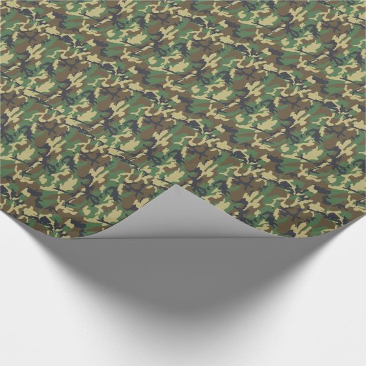 Camouflage Geschenkpapier (Ecke)
