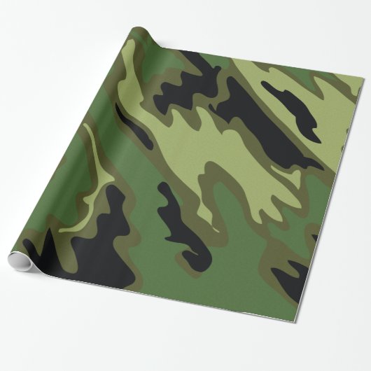 Camouflage Geschenkpapier (Ungerollt)