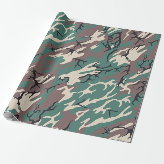 Camouflage Geschenkpapier (Ungerollt)