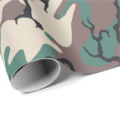 Camouflage Geschenkpapier (Rolleneckpunkt)
