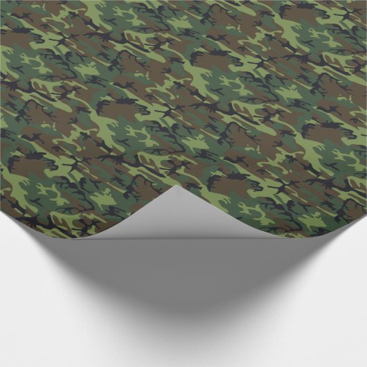 Camouflage Geschenkpapier (Ecke)