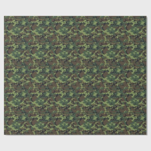 Camouflage Geschenkpapier (Flach)