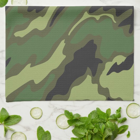 Camouflage Geschirrtuch (Gefaltet)