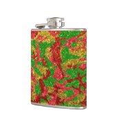 Camouflage Gold Xmas Muster Flachmann (Links)