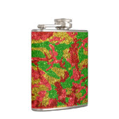 Camouflage Gold Xmas Muster Flachmann (Rechts)