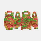 Camouflage Gold Xmas Muster Geschenkschachtel (Ungefaltet)