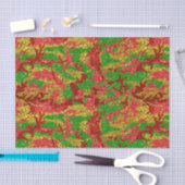Camouflage Gold Xmas Muster Seidenpapier (Handwerk)