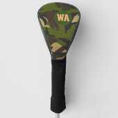 Camouflage Golf Cover, Jäger mit Monogramm, Armee Headcover (Vorderseite)