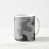 Camouflage Graues Zubehör Kaffeetasse (VorderseiteRechts)