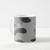 Camouflage Graues Zubehör Kaffeetasse (Vorderseite Links)