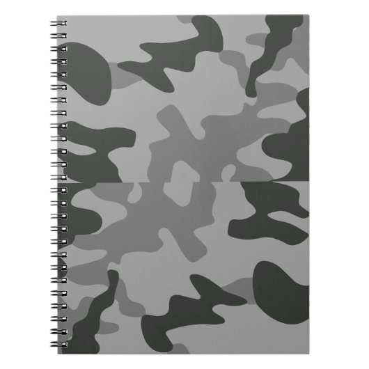 Camouflage Graues Zubehör Notizblock (Vorderseite)