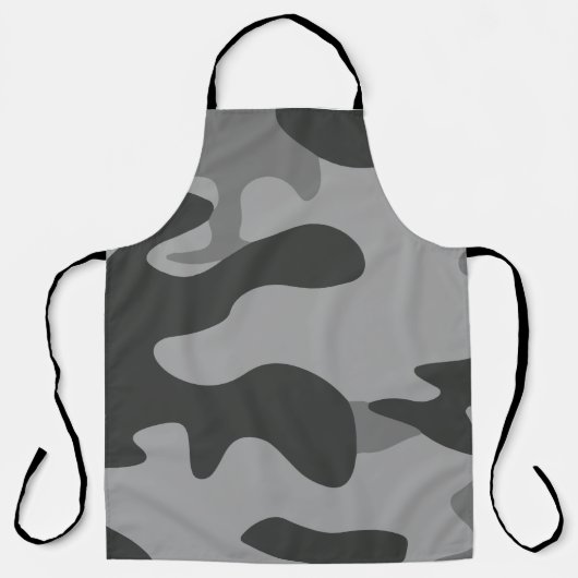 Camouflage Graues Zubehör Schürze (Vorderseite)