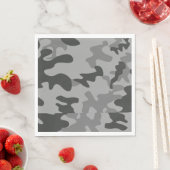 Camouflage Graues Zubehör Serviette (Beispiel)