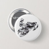 Camouflage Gray Sled auf Schwarz Button (Vorne & Hinten)