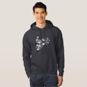 Camouflage Gray Snowmobile Hoodie (Vorne ganz)