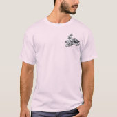 Camouflage Gray Snowmobile T-Shirt (Vorderseite)