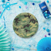 Camouflage Green | Army Birthday Pappteller (Party)