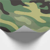 Camouflage Green | Army Birthday Party Geschenkpapier (Ecke)