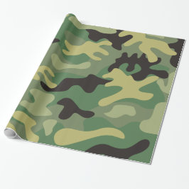 Camouflage Green | Army Birthday Party Geschenkpapier